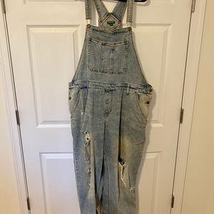 Distressed Overalls